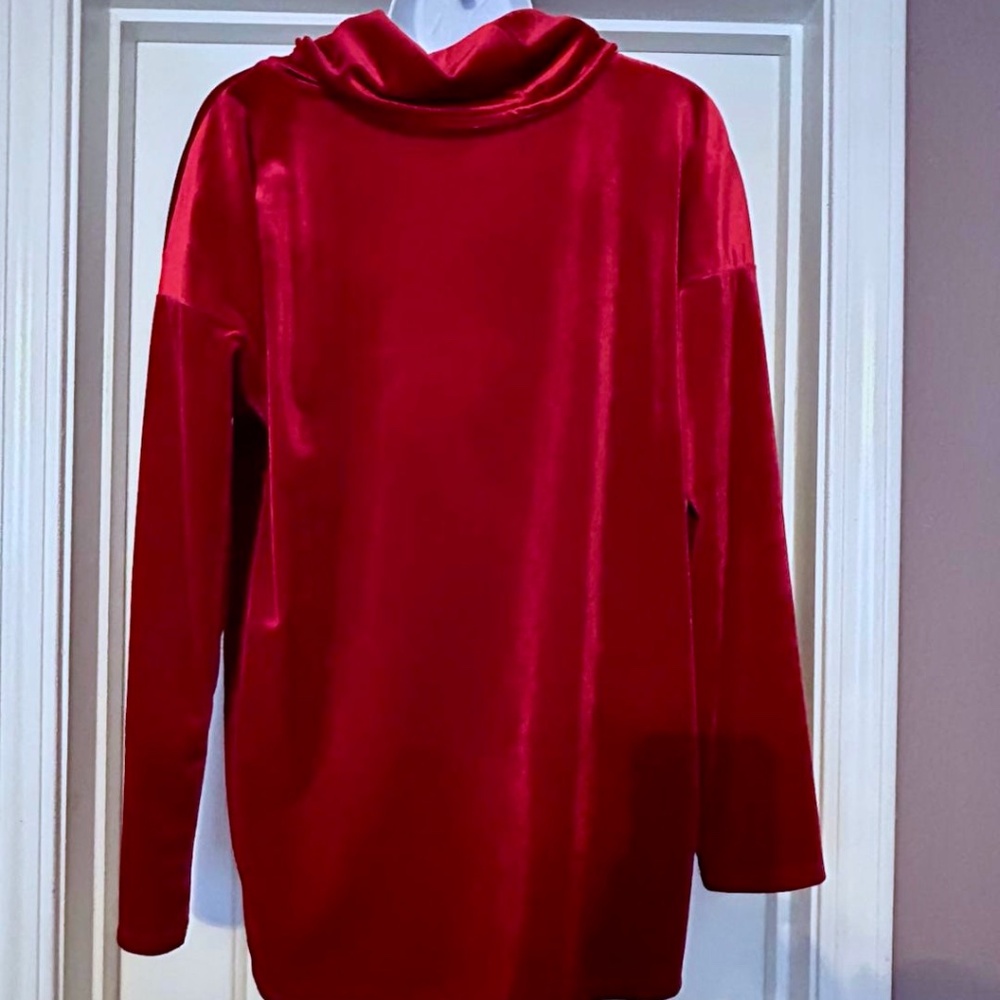 💲SALE💲 NWT Jones New York Red Velvet Sweater Top Sz M  MSRP $139.00